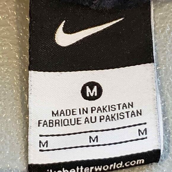 Nike Sweatpants Mens Size Medium M Navy Blue Joggers Club Fleece Wide Leg - Picture 6 of 9